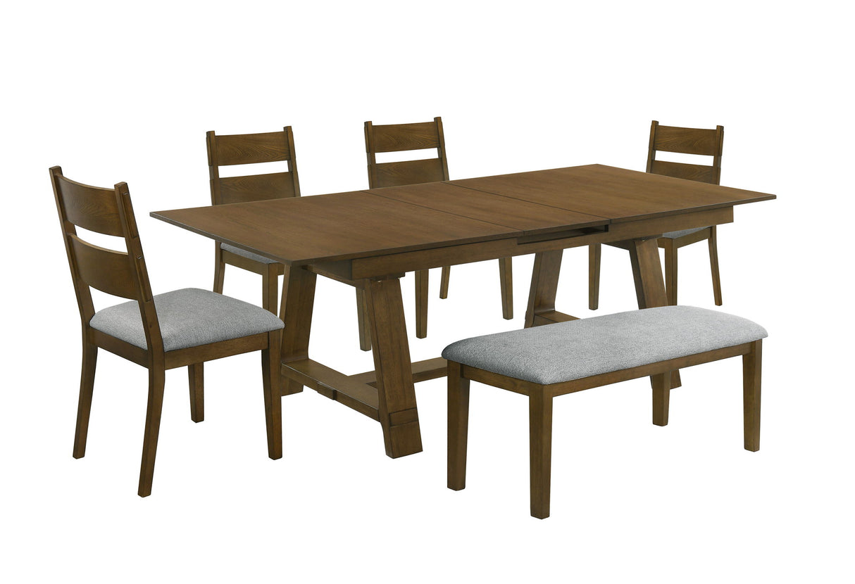 Everly - Dining Table - Brown