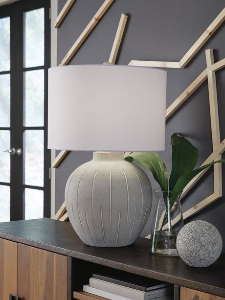 Calbert - Poly Table Lamp - Warm Gray - view 5