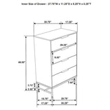 Sonora - 4-Drawer Bedroom Chest - White by Coaster Fine Furniture | Bel Furniture