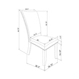 Sheena - 5 Pieces Dining Table Set - Black