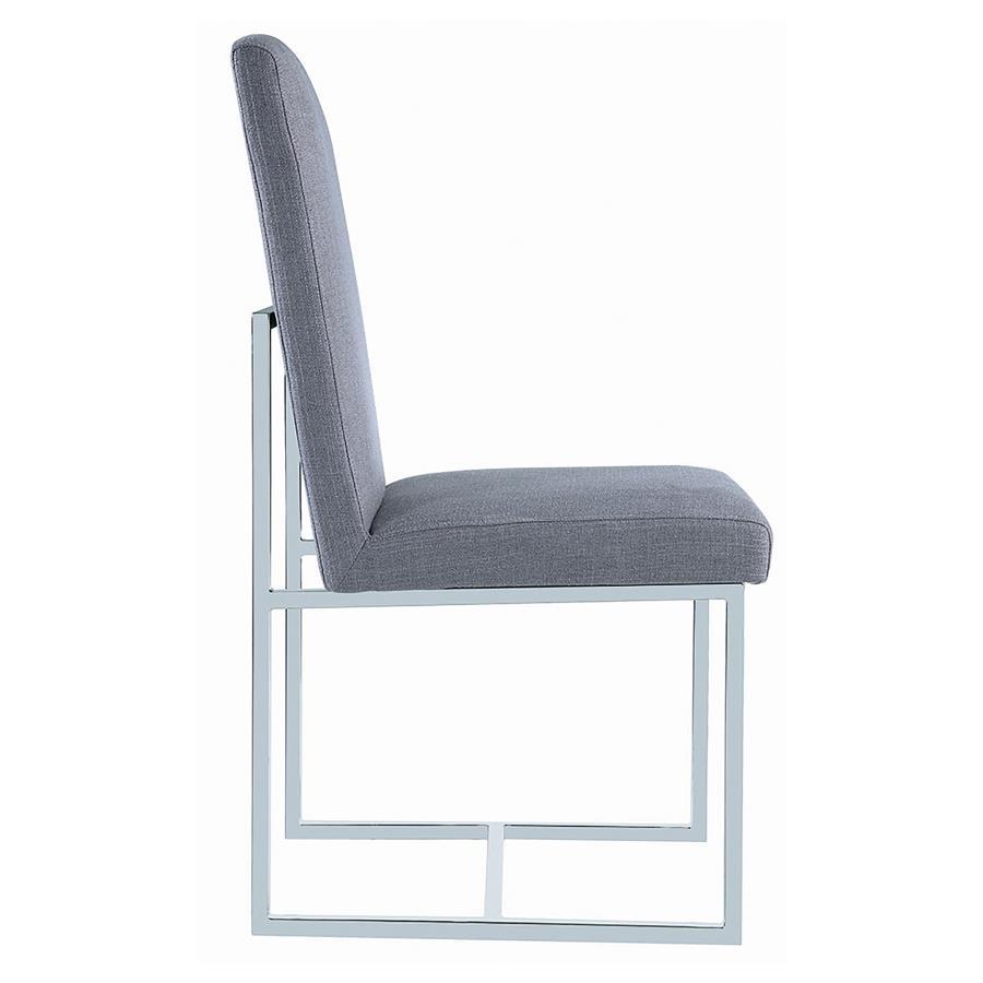 Mackinnon - Upholstered Dining Side Chair (Set of 2) - Gray by CoasterElevations | Bel Furniture