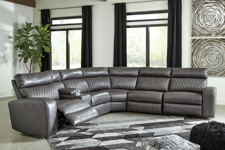 Samperstone - Power Reclining Sectional - view 28