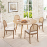 Panama - Curved Cane Side Dining Chair (Set of 2) by Jennifer Taylor Home | Bel Furniture