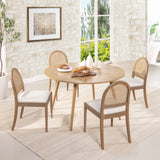 Panama - Curved Cane Side Dining Chair (Set of 2) by Jennifer Taylor Home | Bel Furniture