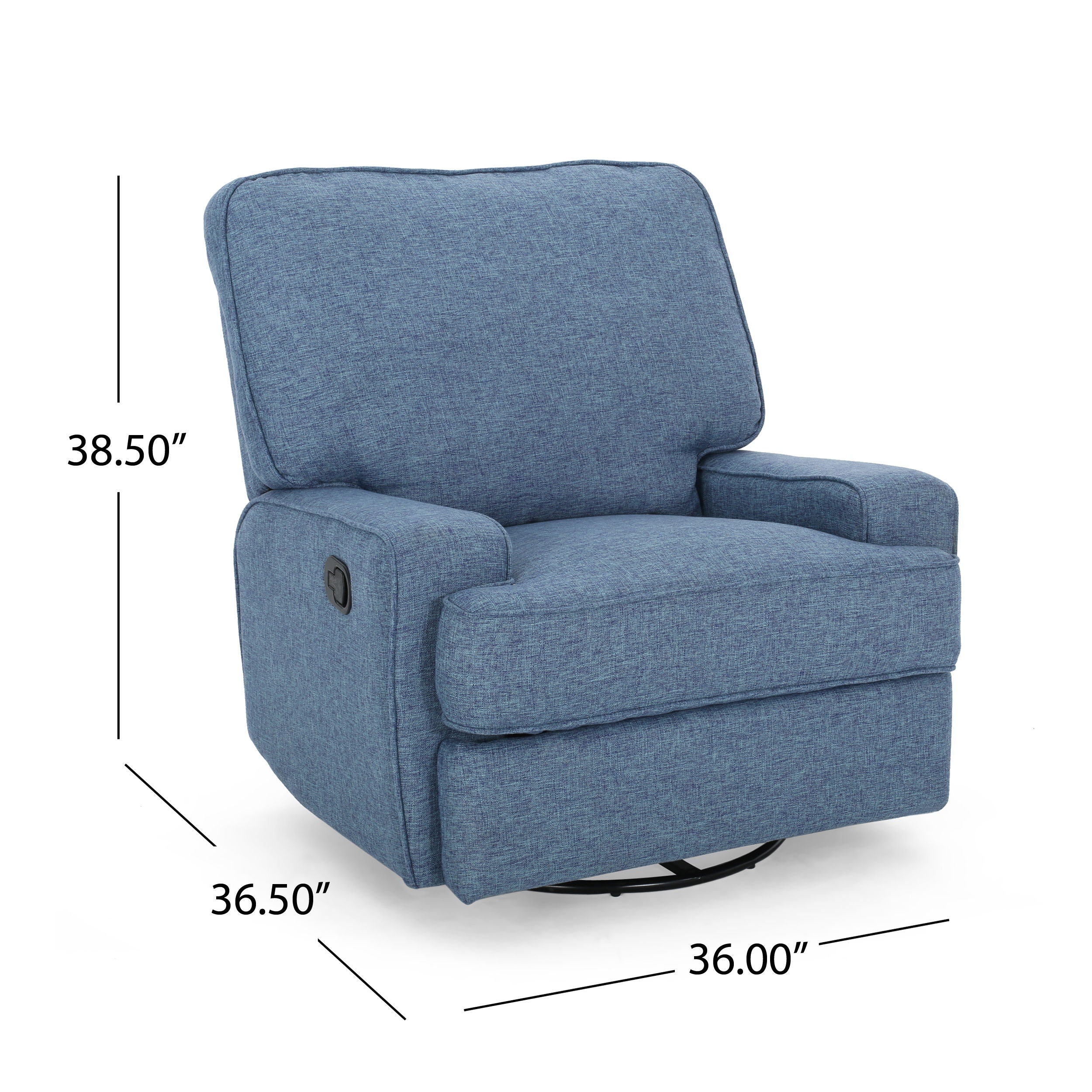 Wide - Manual Standard Recliner - Navy Blue