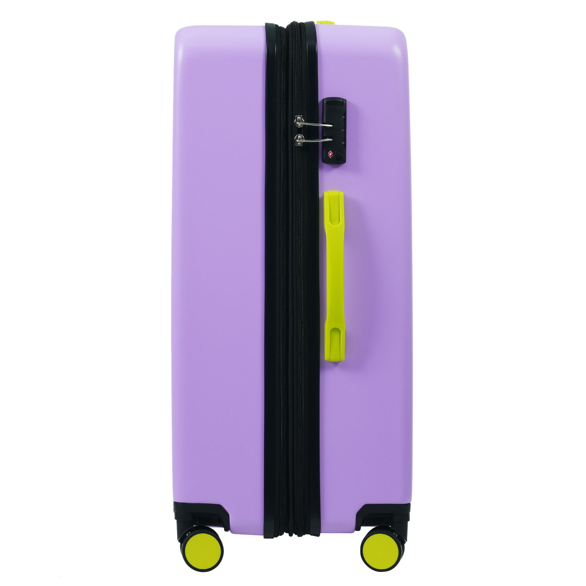 Hardshell Luggage Sets 3 Pieces Contrast Color Suitcase With Spinner Wheels And Tsa Lock 20" 24" 28" Available