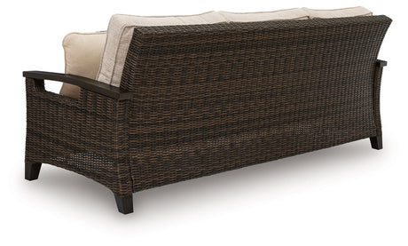 Monterey Point - Sofa With Cushion - Dark Brown - view 6