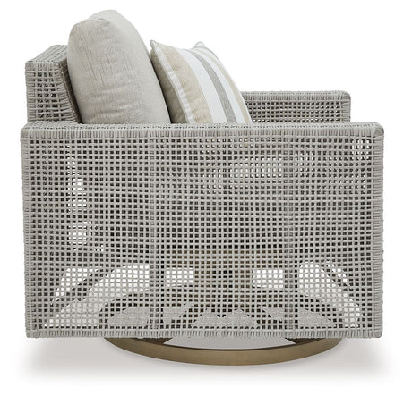 Seton Creek - Gray - Swivel Lounge With Cushion by Signature Design by Ashley® | Bel Furniture