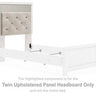 Altyra - Upholstered Panel Headboard White by Signature Design by Ashley® | Bel Furniture