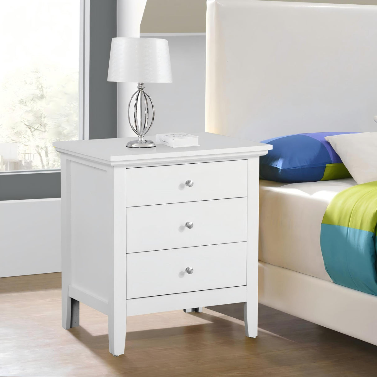 3 Drawer Nightstand & Dove Tailed Drawers