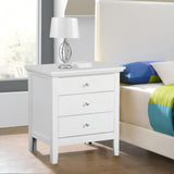 3 Drawer Nightstand & Dove Tailed Drawers