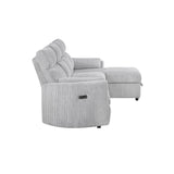 Sleeper Sofa With Storage Chaise - Gray
