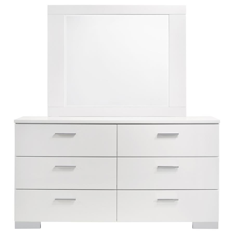 Felicity - 6-Drawer Dresser by CoasterEssence | Bel Furniture