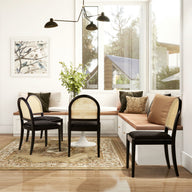 Panama - Curved Cane Side Dining Chair (Set of 2) by Jennifer Taylor Home | Bel Furniture