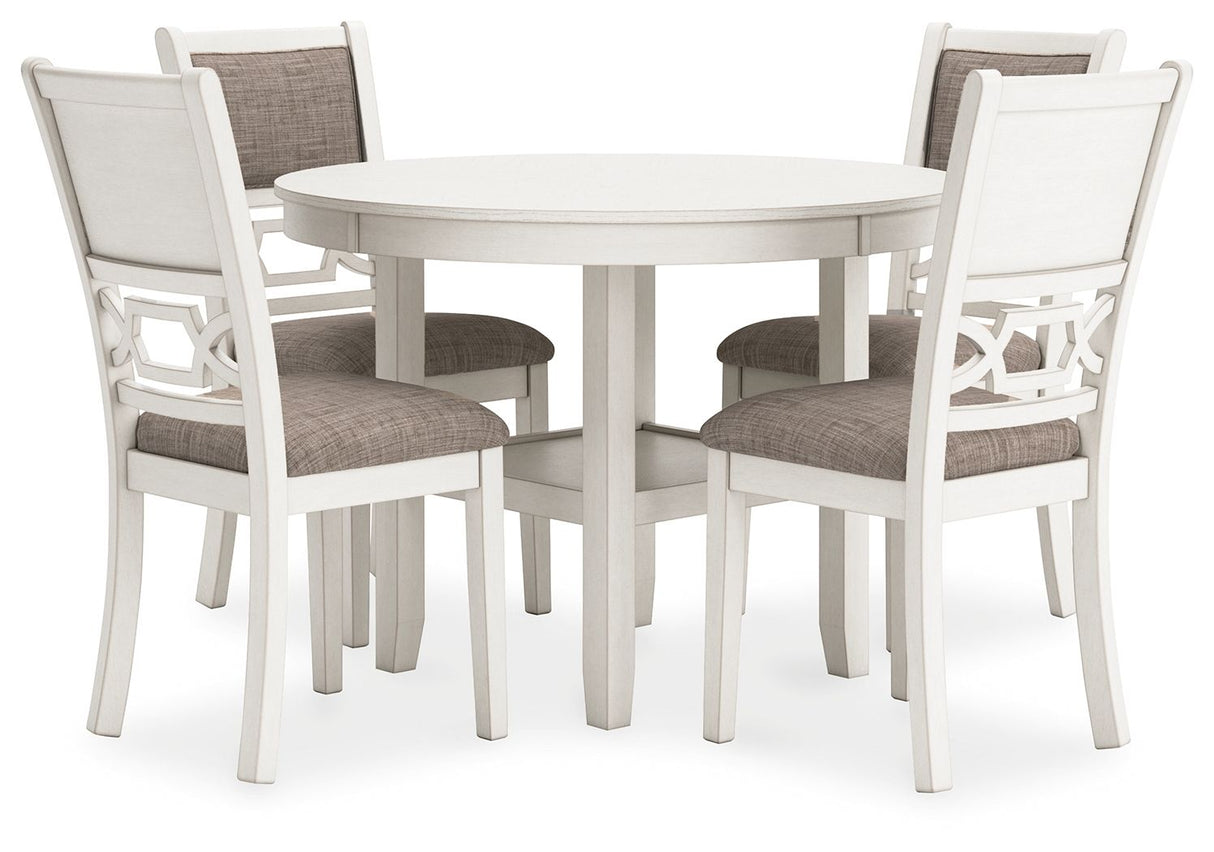 Erinberg - Antique White - Dining Room Table Set (Set of 5) by Signature Design by Ashley® | Bel Furniture
