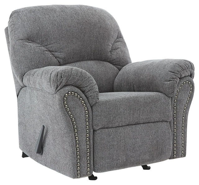 Allmaxx - Pewter - Rocker Recliner by Benchcraft® | Bel Furniture