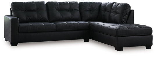 Barlin Mills - Sectional Black 2 Pc. Left Arm Facing Corner Chaise Sectional by Benchcraft® | Bel Furniture