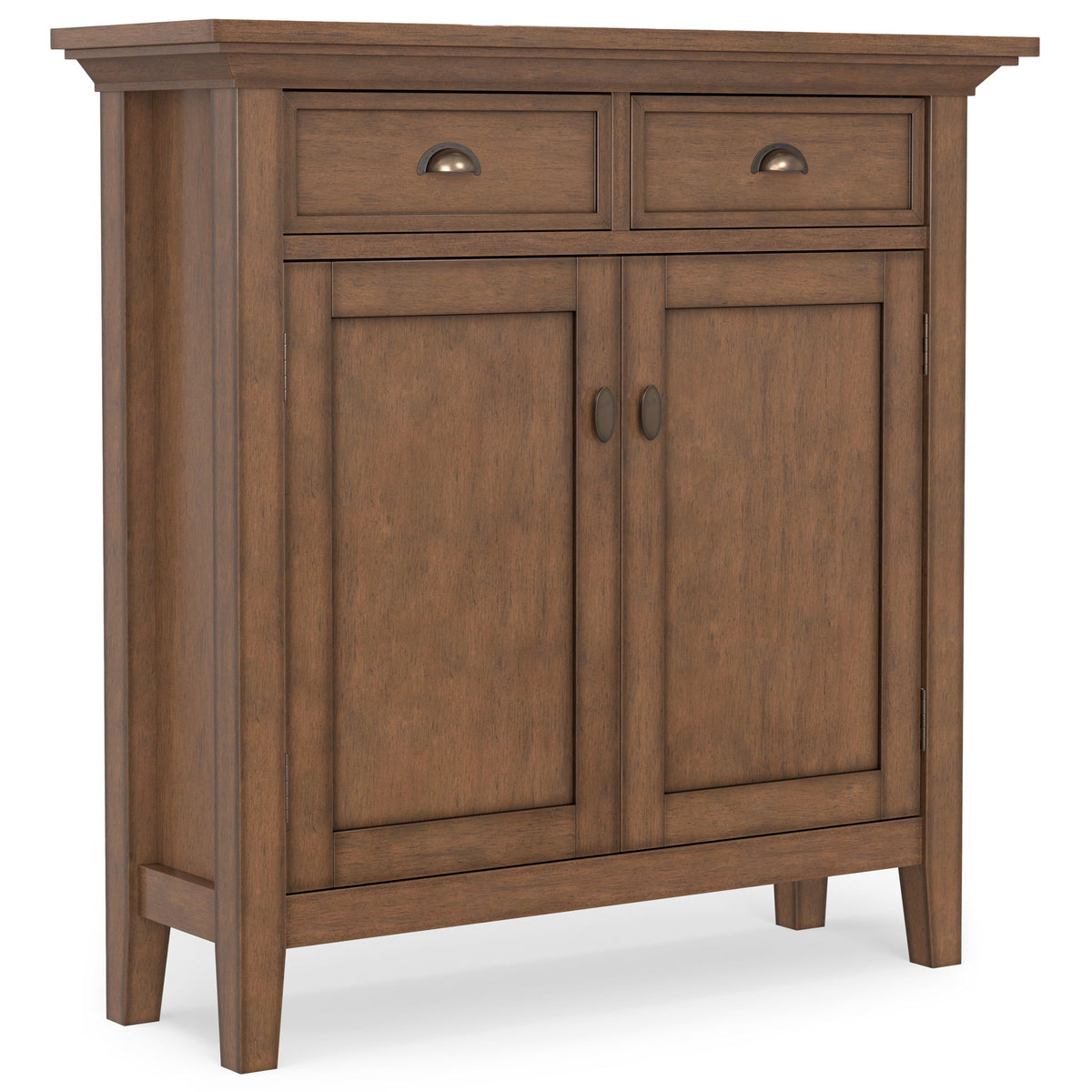 Redmond Entryway Cabinet With Adjustable Shelves And Drawers Brown