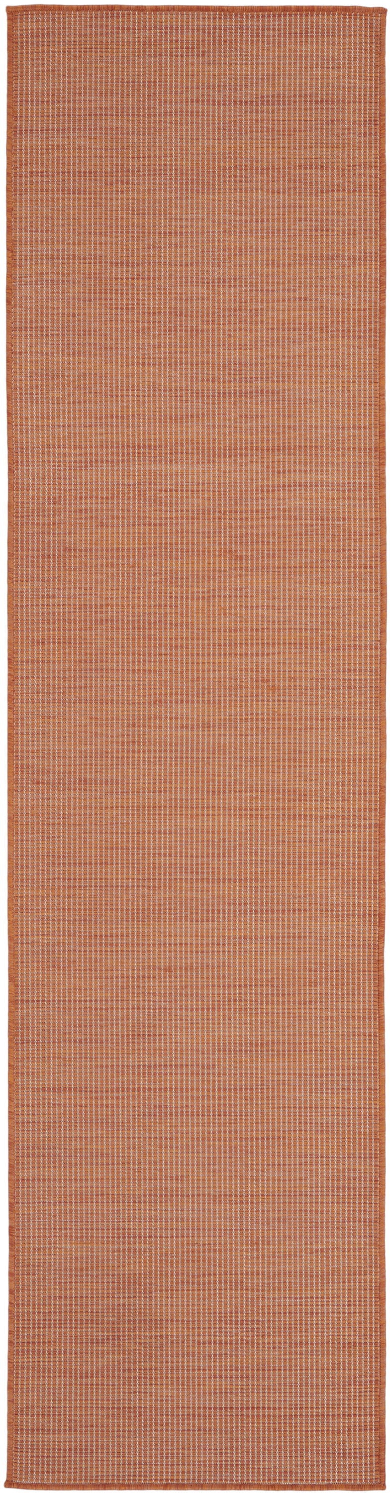 8' Power Loom Runner Rug - Rust