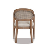 Americana - Mid-Century Modern Cane Back Dining Chair Textured Weave - Taupe Beige by Jennifer Taylor Home | Bel Furniture