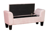 Mila - Velvet Ottoman Bench With Storage by Lilola Home | Bel Furniture