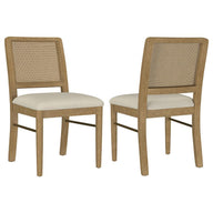Arini - Rattan Cane Dining Side Chair (Set of 2) Light Brown by Coaster Fine Furniture | Bel Furniture