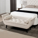 Alma - Tufted Flared Arm Entryway Bench