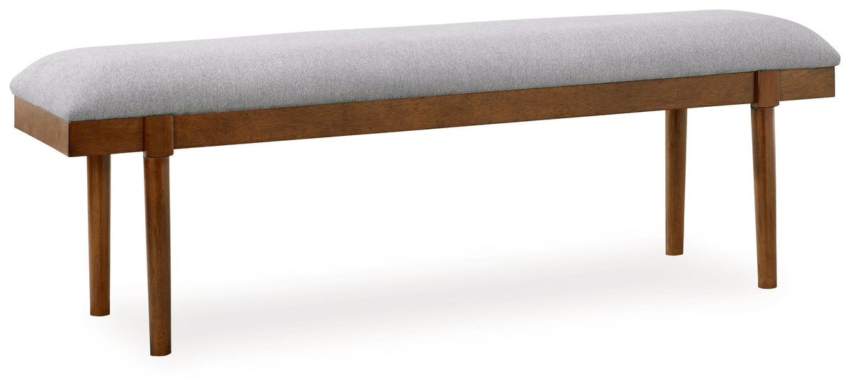 Lyncott - Gray / Brown - Large Upholstered Dining Room Bench by Signature Design by Ashley® | Bel Furniture