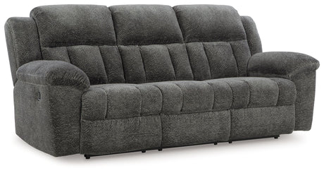 Frohn - Reclining Sofa Dark Gray by Signature Design by Ashley® | Bel Furniture