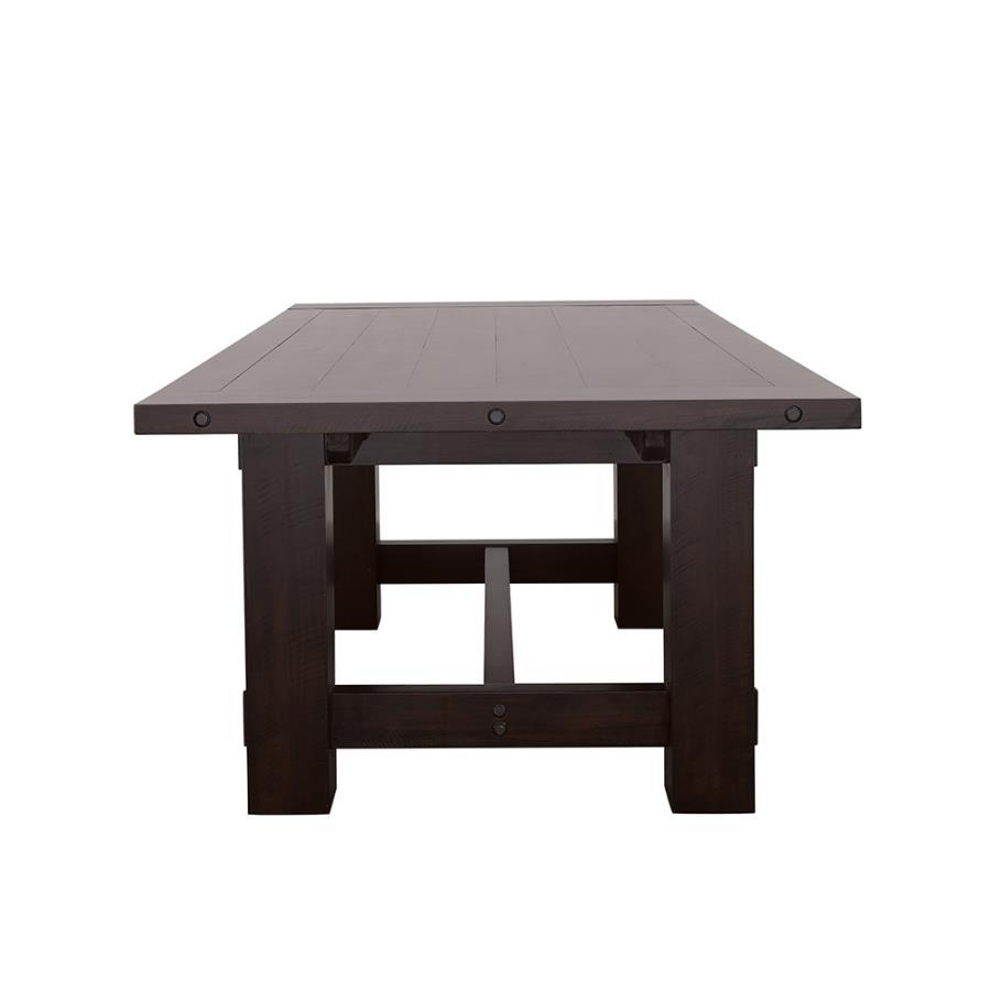 Calandra - Rectangle Dining Table With Extension Leaf - Vintage Java