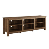 Modern Transitional 3 Shelf Open Storage TV Stand