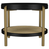 Arini - Round End Side Table With Storage Shelf by Coaster Fine Furniture | Bel Furniture