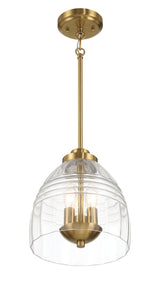 Ember - 3 Candle Lights Chain Pendant - Clear / Gold by Ashcroft Furniture | Bel Furniture