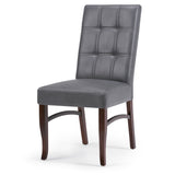 Ezra - Deluxe Dining Chair (Set of 2) - Stone Gray by Simpli-Home | Bel Furniture
