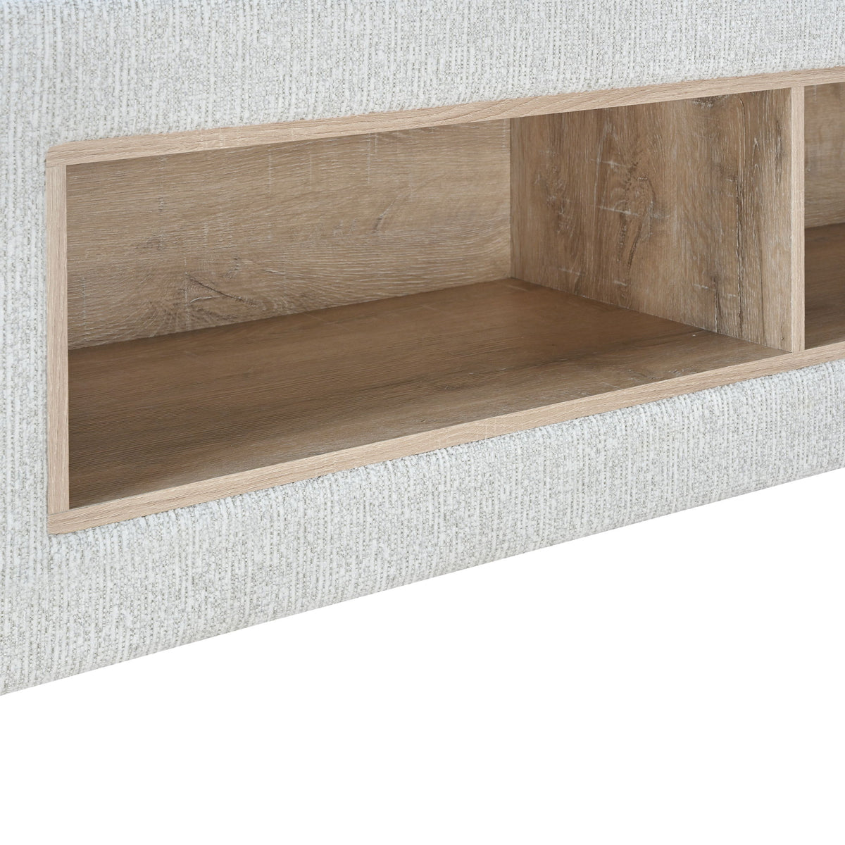 Sacha - Bed With LED And Bookcase Headboard, Built In Siderail Storage