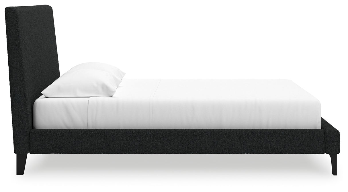 Cadmori - Upholstered Bed With Roll Slats