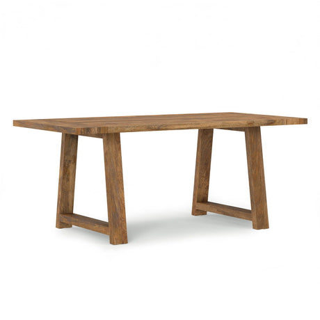 Whitley - Dining Table In Burnt Wax - Brown by Simpli-Home | Bel Furniture