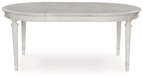 Montelaine - Antique White - Oval Dining Room Extension Table by Benchcraft® | Bel Furniture