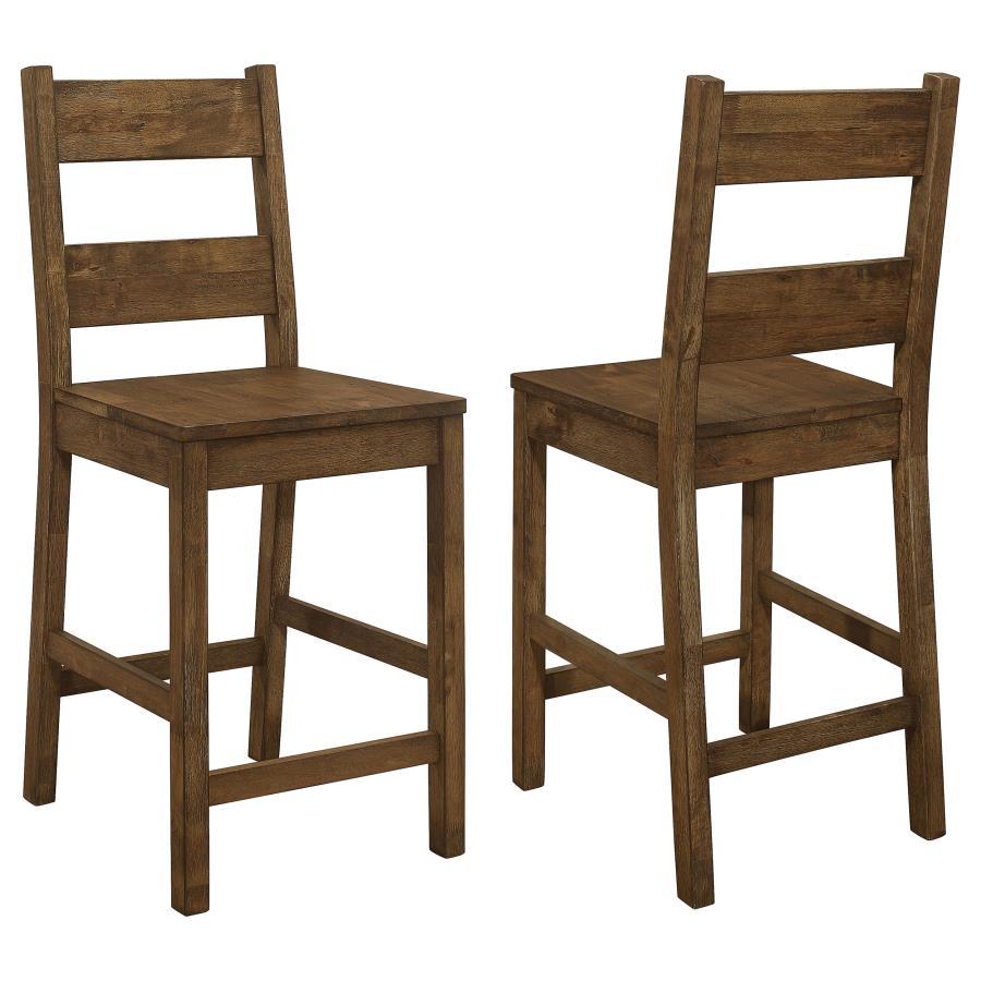 Coleman - Counter Height Stools (Set of 2) - Rustic Golden Brown