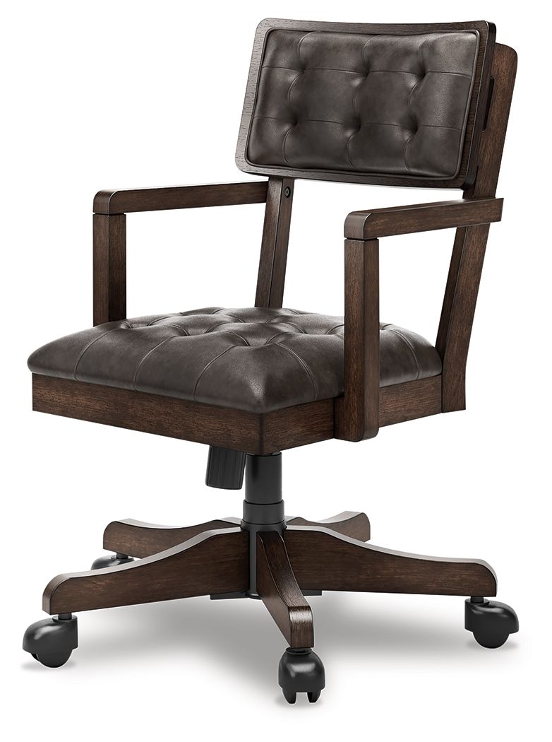 Breckington - Dark Brown - Home Office Desk Chair by Signature Design by Ashley® | Bel Furniture
