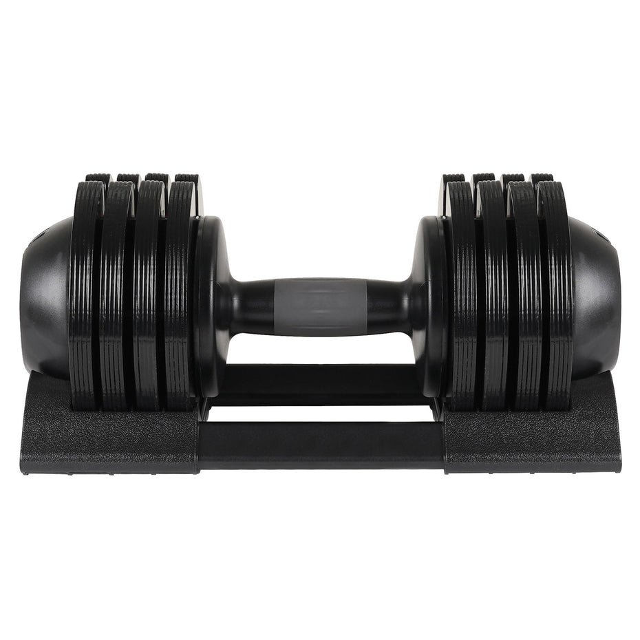 52Lbs Adjustable Dumbbell Steel And Plastic - Black