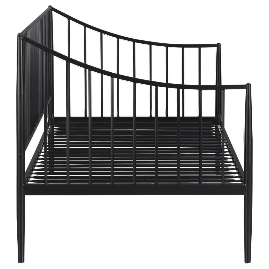 Newbury - Metal Twin Daybed Bed Frame - Matte Black