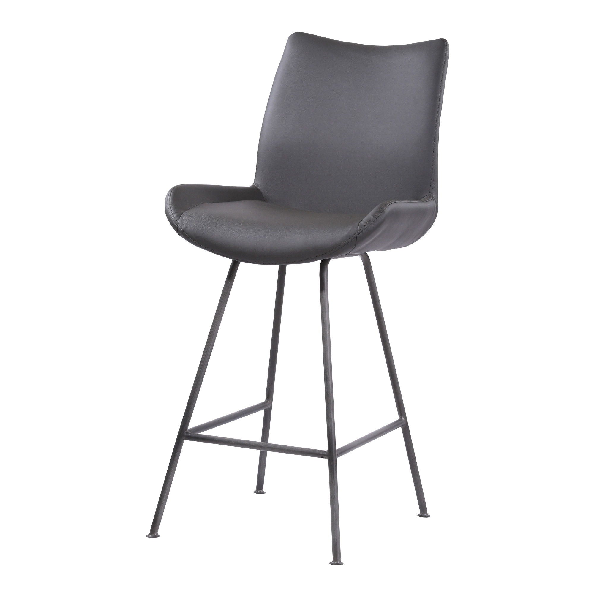 Iron Counter Height Bar Chair - Gray