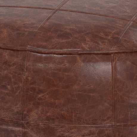Connor - Handcrafted Round Pouf - view 23