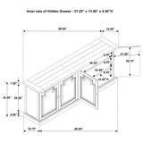 Florence - 4 Door Dining Sideboard Buffet by Coaster Fine Furniture | Bel Furniture