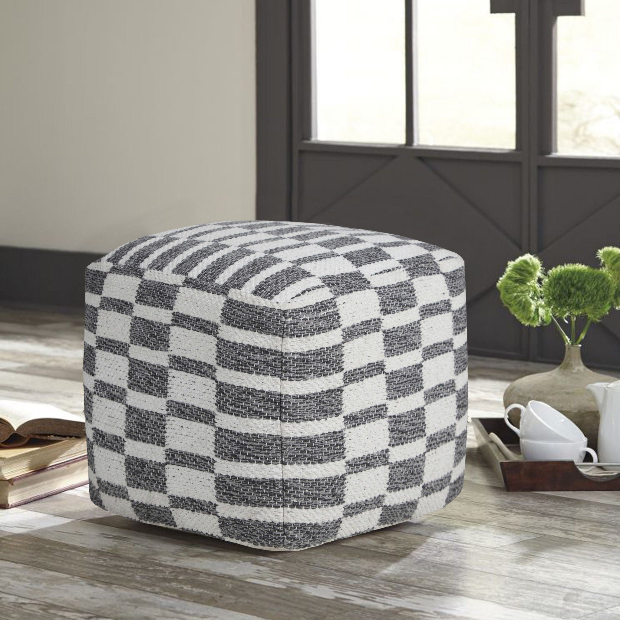 Ottoman Cotton Square - Gray