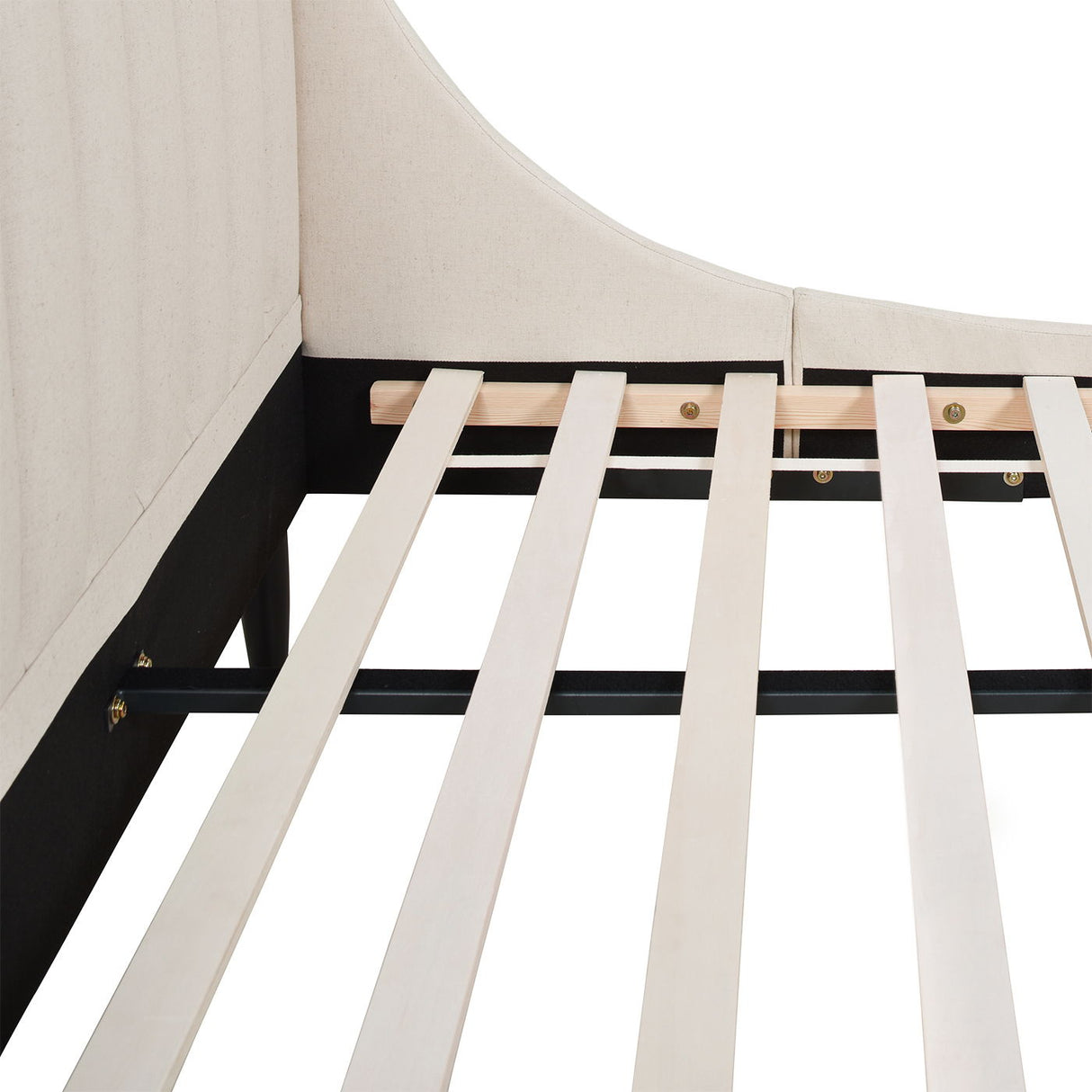 Aspen - King Vertical Tufted Headboard Platform Bed Set - Light Beige by Jennifer Taylor Home | Bel Furniture