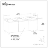 Avalon - Multi Functional Storage Ottoman