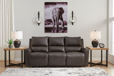 Boxmere - Storm - Reclining Power Sofa by Signature Design by Ashley® | Bel Furniture