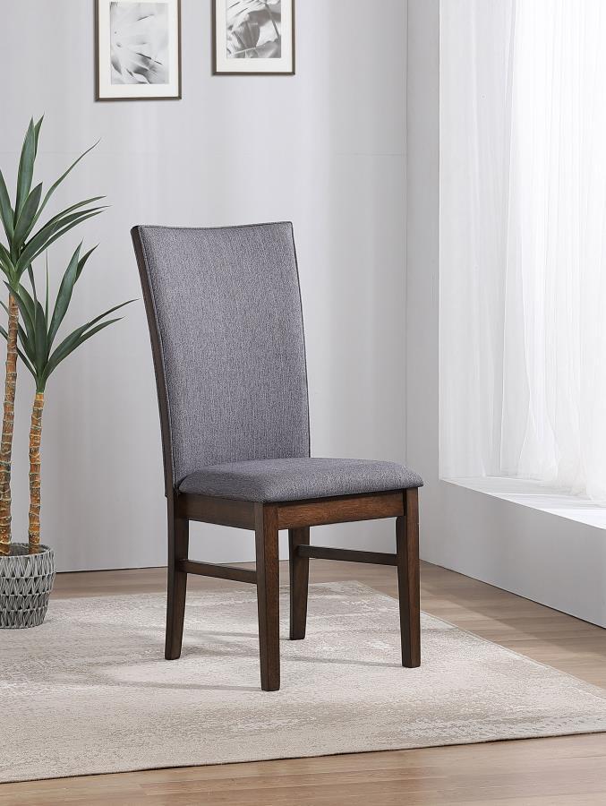 Sherwood - Upholstered Dining Side Chair (Set of 2) - Gray by Coaster Fine Furniture | Bel Furniture